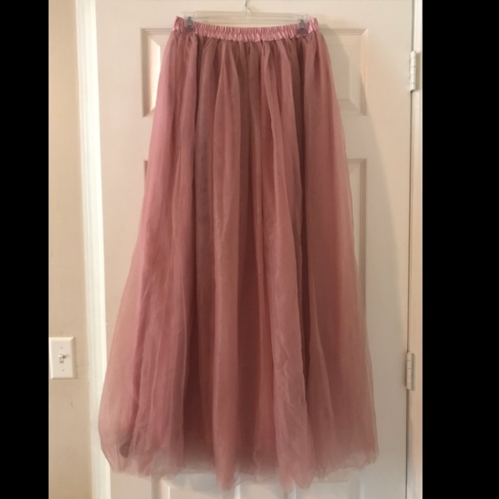 Chiffon maxi skirt